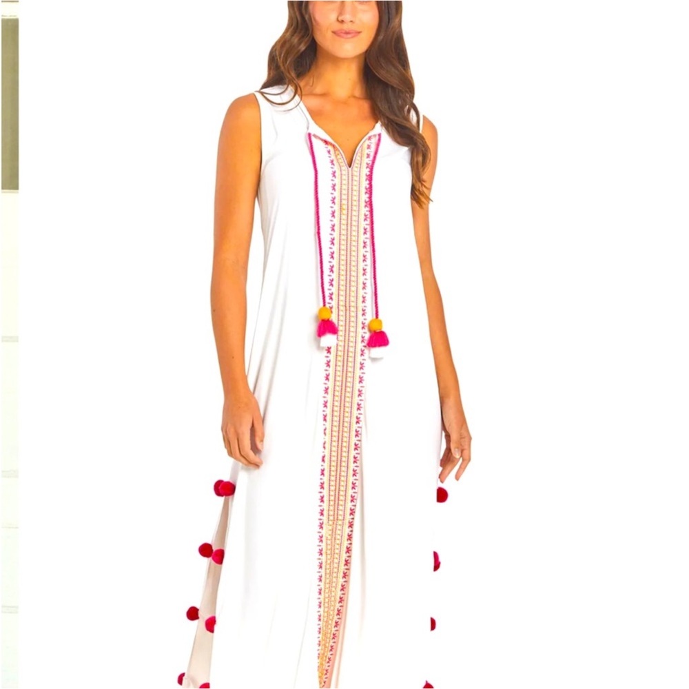 Cabana Life Embroidered Maxi Dress/Cover Up